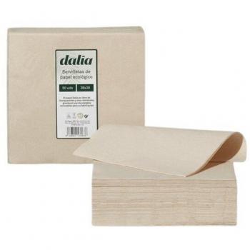 Servilletas Ecológicas Biodegradables Sin Blanquear - Paquete de 50 Unidades