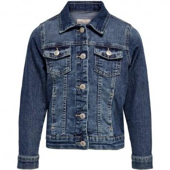 Only Kids Sara Medium Blue Denim Girl's Jacket
