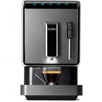 Solac CA4810 Super Automatic Espresso Coffee Maker, 19 Bar Pressure, 1470W, Compact Design with Milk Frother and Self-Cleaning Option