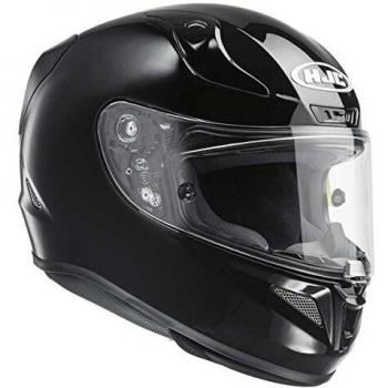 HJC 13203007 Casco de Moto, Negro Metal, Talla S