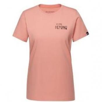 Camiseta escalada Mammut Massone Dreaming mujer manga corta polvo de cuarzo rosa oscuro - XS