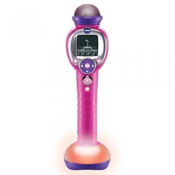 Micrófono Mágico Kidi Superstar Dance de VTech, portátil 8 en 1 con pantalla interactiva, karaoke infantil, aprende a cantar, juegos, efectos de luz y sonido, recomendado para niños a partir de 6 años