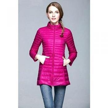 WJP mujeres ultra ligero de la chaqueta poco voluminoso abajo Outwear amortiguar por la chaqueta W-2356