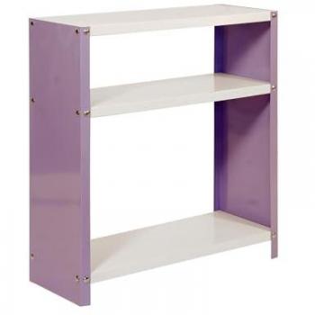Estantería Simon Rack Violeta/Blanco, 900 x 600 x 300 mm, metálica, estilo industrial, 3 alturas