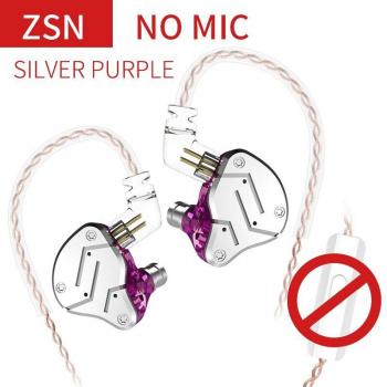 Auriculares Intrauditivos Híbridos KZ ZSN 1BA 1DD de Metal HIFI con Graves, Monitor Deportivo y Cancelación de Ruido