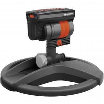 Aspersor Gardena ZoomMaxx Acción 16 Piezas - Rango de 3 a 18 m, Cobertura de 9 a 216 m², con Base Estable