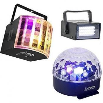 Party 3PACK - Pack de 3 efectos de iluminación LED