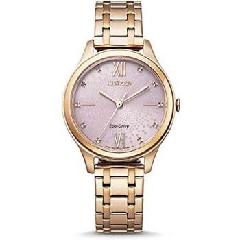 CITIZEN Reloj Analógico para Mujer de Eco-Drive con Correa en Acero Inoxidable EM0503-75X
