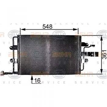 BEHR HELLA SERVICE 8FC 351 037-654 Condensador, aire acondicionado