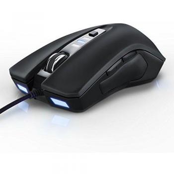 CSL - Ratón óptico 3000DPI | 3000 DPI muestreo High Precision/PC USB Optical Mouse LED | Diseño ergonómico | Color: Negro