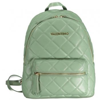 Valentino by Mario Valentino Green Polyethylene Backpack with Adjustable Straps, Zip Closure, Contrast Details, Female, Size: ONE SIZE