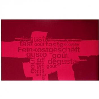 Laroom Alfombra, Vinylic Flooring PVC-Antislip, Rojo