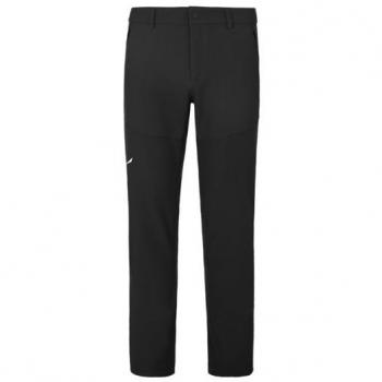 Salewa Pantalones Dolomia Stormwall/Durastretch Negro Hombre - Pantalón largo, color negro, material Durastretch, diseño resistente al viento y al agua, ideal para actividades al aire libre