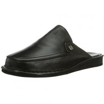 Fortuna Turin Flex - Zapatillas de estar por casa de cuero para hombre negro negro, color negro, talla 46