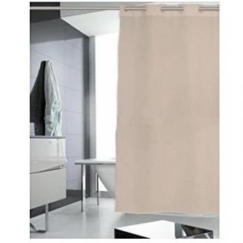 Secaneta Cortina de Baño Lisa-Beige, 180 cm