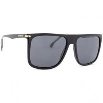Carrera Rectangle Men's Black Gold Grey Sunglasses - 2M2/IR One Size