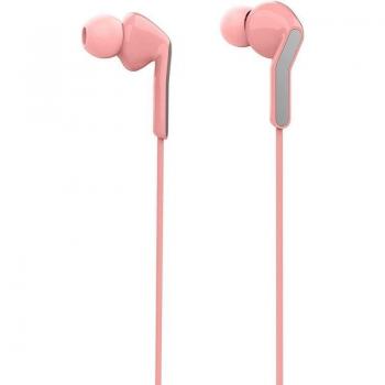 Auriculares Estéreo Muvit SEU con Conector 3.5mm y Almohadillas Rosa