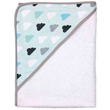 Bébé-Jou Clouds & Stars - Capa de baño con capucha, 75 x 85 cm