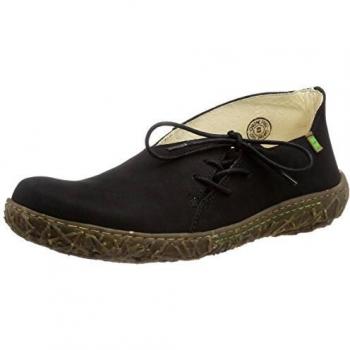 El Naturalista N756 Nido - Zapatos con Cordones de Cuero Mujer, Color Negro, Talla 37
