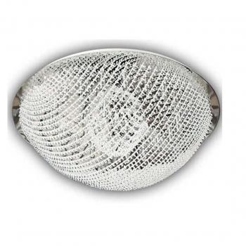 Plafón Hemisferio Cristal/Cromo 25xG9 (32x86 D)