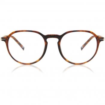 Montura Ovalada Completa de Plástico Tortoiseshell para Hombre - Gafas Recetadas Anti-Azules - SmartBuy Collection