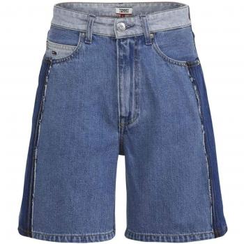 Tommy Jeans Bermuda Contrast Panel Denim Mujer W26NI Azul