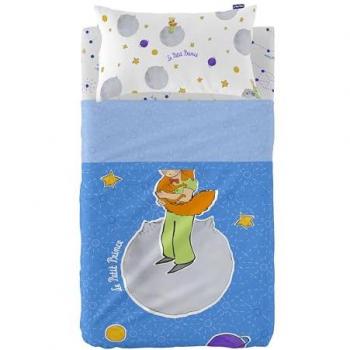 Juego de Sábanas 100% Algodón HappyFriday Le Petit Prince Multicolor para Maxicuna 120x180 cm - 2 Piezas