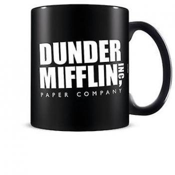 Taza Dunder Mifflin de Office, color negro/blanco, tamaño único