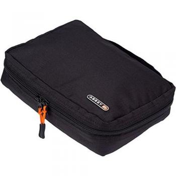 toiletry bag with divider 22 x 17 x 7 cm black