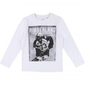 Timberland - Camiseta de manga larga - para niño Blanco 10 Años