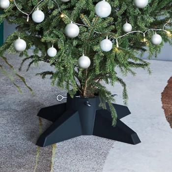 Soporte para árbol de Navidad verde 55,5 x 55,5 x 15 cm