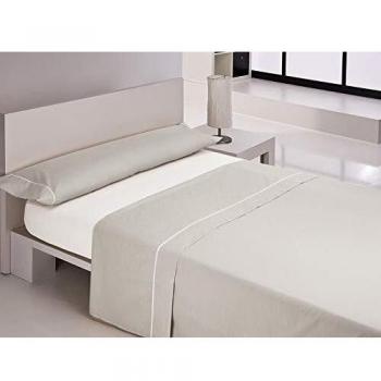 Happy Home Products Happy Home-Juego sábanas Franela Nevada. Cama 135 cm. Gris, Algodón, 135 x 200 cm