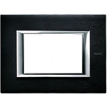 Placa Axolute 3 Módulos Antracita Cepillada HA4803XS