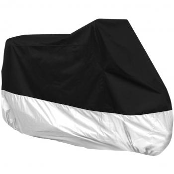 Cubierta de la Motocicleta con Apriete la Correa y Una Bolsa de Almacenamiento, Resistente al Agua a Prueba de Polvo Proteger su Motocicleta o Bicicleta de la Luz Solar y la Nieve / Poliéster Tela de Tafetán / Se Adapta a la Mayoría Tamaño
