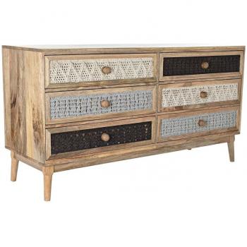Aparador DKD Home Decor Natural Gris Madera de Mango 147 x 48 x 79 cm