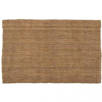 Alfombra Trenzada Natural de Yute y Fibra de Coco Beige 160 x 230 cm