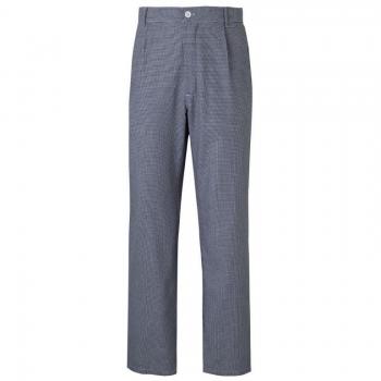 VELILLA Pantalón de Cocina Pata de Gallo Serie 350 con Cierre Central