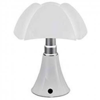Lámpara de mesa portátil LED Minipipistrello USB/táctil, blanca, regulable y recargable