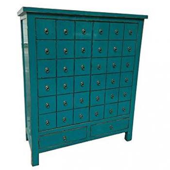 BigBuy Home S0110464 Armario, Azul, 102 x 42 x 120 cm