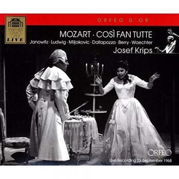 Mozart's Cosi Fan Tutte: Complete Opera Recording with Janowitz, Ludwig, Dallapozza, Berry, Waechter, and Krips