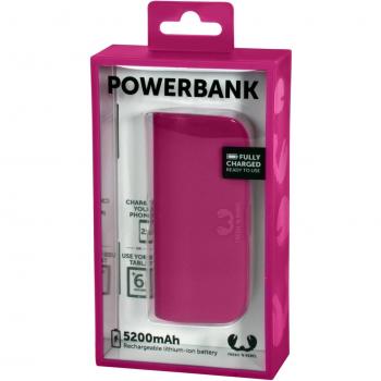 Fresh 'n Rebel 5200 mAh 2-Port Portable Powerbank - Wildberry