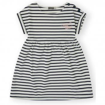 Vestido de niña con estampado de rayas
