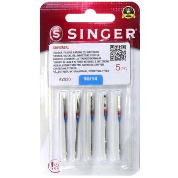 Agujas Universales para Máquina de Coser Singer 90/14 - Paquete de 5 unidades