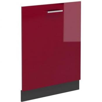 Tapa para Lavavajillas R-Line, Rojo Burdeos Alto Brillo, 60 cm sin Encimera
