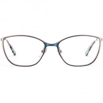 Etnia Barcelona Novara BLPG Armazones para Mujer Azules con Lentes Recetadas de 55 mm