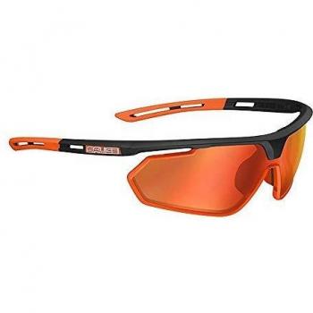 Salice 018 RW Men's Sunglasses Black-Orange/Red, Size 137