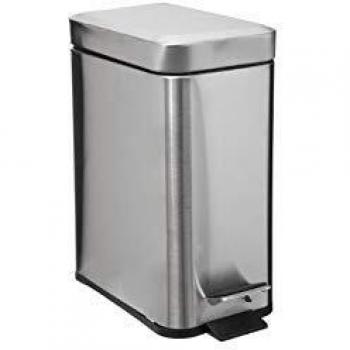 Papelera Rectangular Soft Close 5L Inox Mat