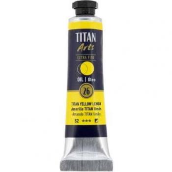 Pintura al óleo Titan 20ml amarillo limón