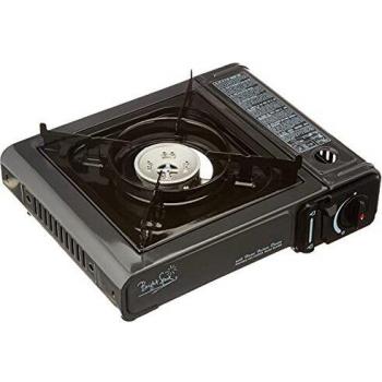 Rechaud de Gas Portátil Bright Spark BS100 - 1 Fuego, 2KW, Dimensiones: 34x12x28 cm