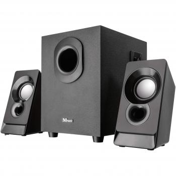 Trust Argo - Altavoces para PC 2.1 con subwoofer de 18W, negro